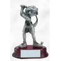5 1/2" Resin Sculpture Award w/ Oblong Base (Comic Golf/ Female)